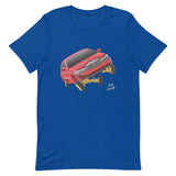 'Red Turtle 3 Wheel Motion' Unisex T-Shirt